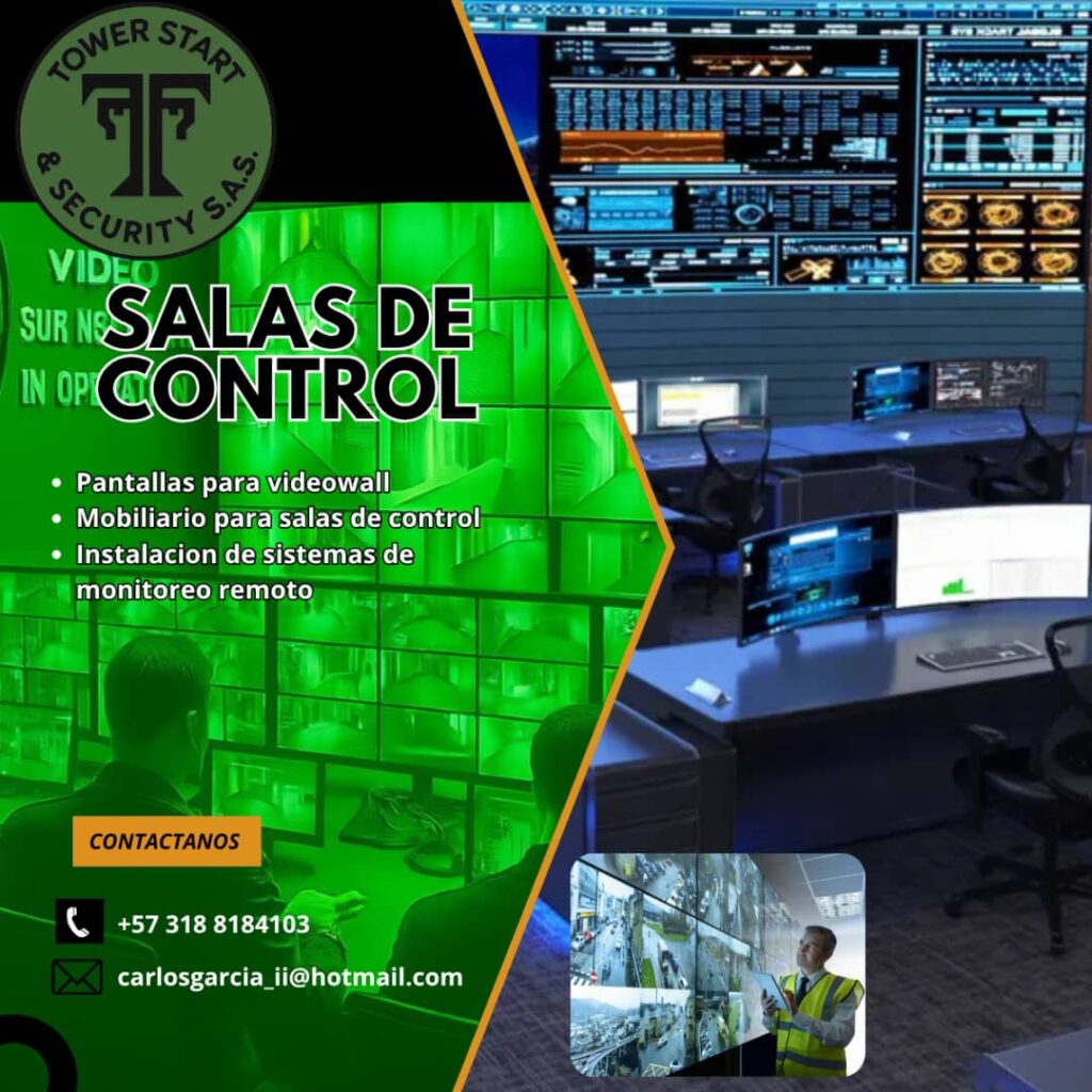 Instalación de salas de monitoreo y control